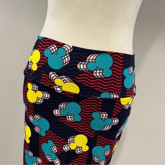 LuLaRoe Mickey Mouse ears Print Cassie Pencil Skirt size medium - Picture 2 of 8